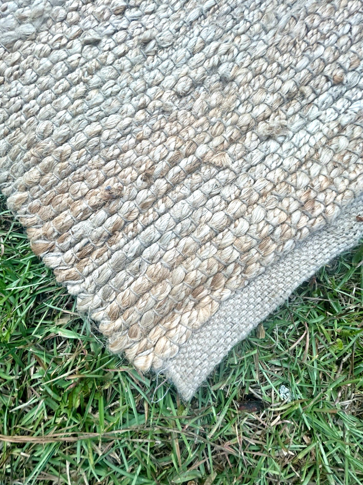 10×14 Handwoven Natural Jute Area Rug Farmhouse Coastal Chunky Woven LARGE