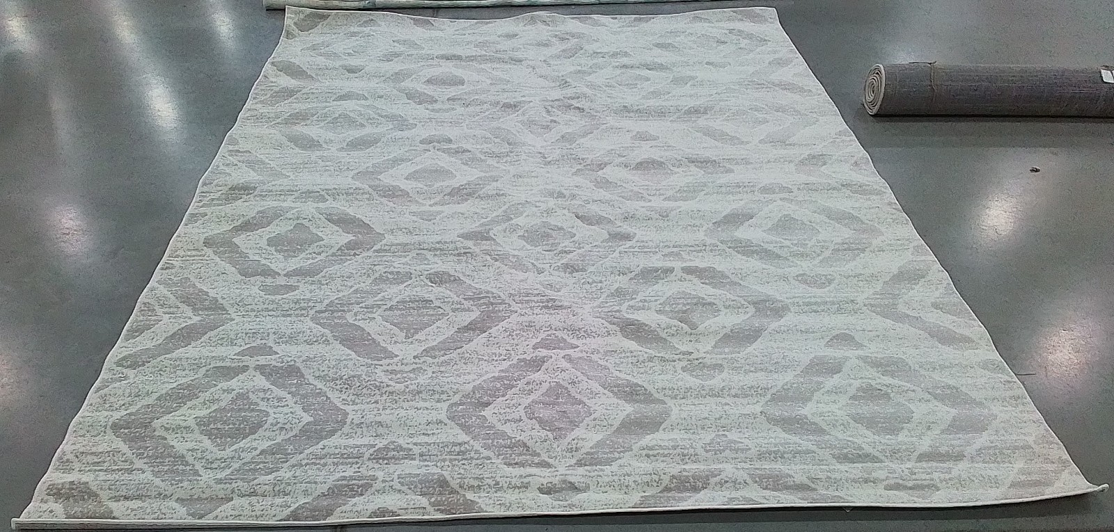 IVORY / GREY 8′-0″ x 10′-0″ Back Stain Rug, Reduced Price 1172781821 SKY190H-8