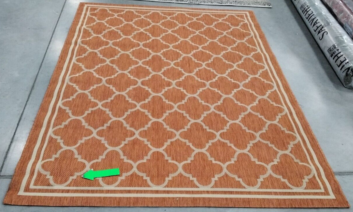 TERRACOT / BONE 5′-3″ X 7′-7″ Damaged Rug, Reduced Price 1172725764 CY6918-241-5
