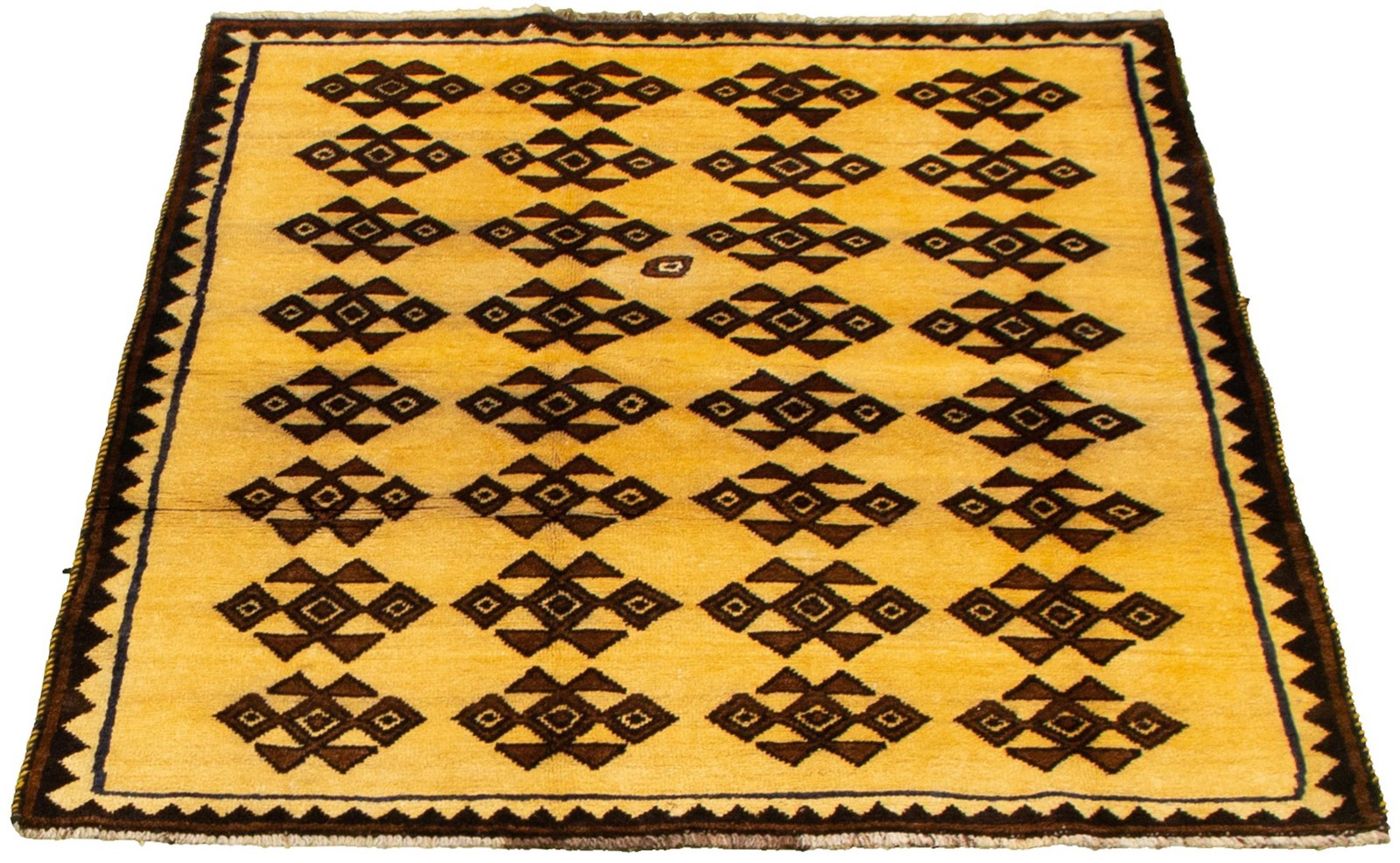 Traditional Vintage Hand-Knotted Area Rug 4’4″ x 5’8″ Oriental Wool Carpet