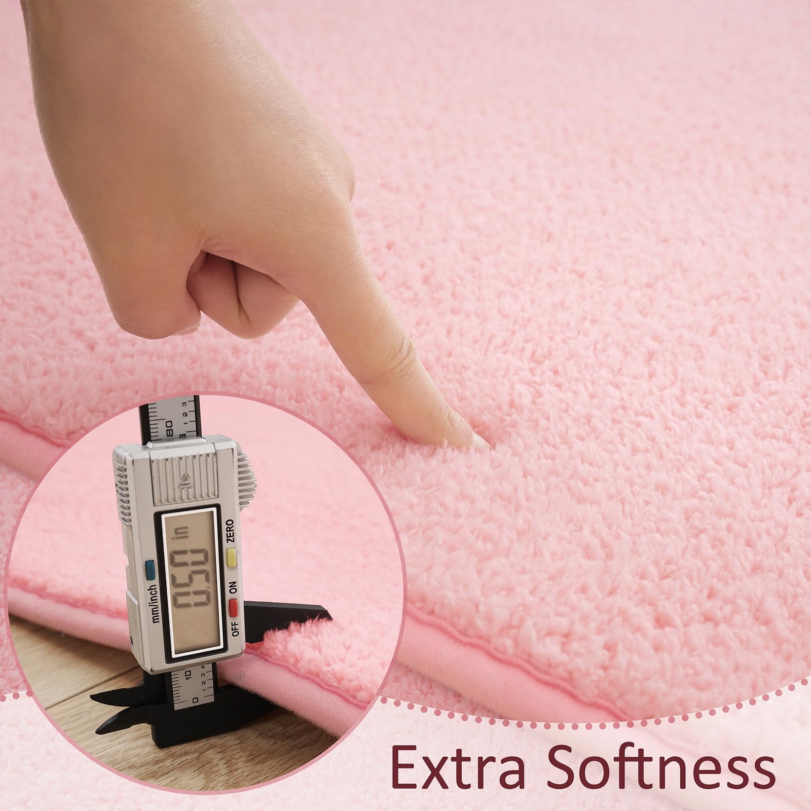 B BENRON Soft Rugs for Living Room 4×6 Pink, Minimalist Area Rug Bedroom Nursery