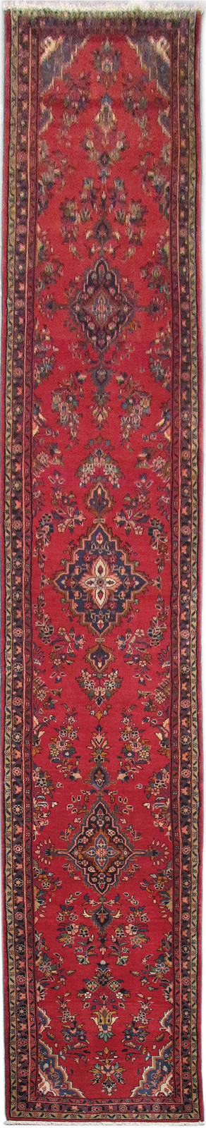 3×18′ Long Perrsian Sarouuk Hamadan Runner Handmade Irran #PIX-82645