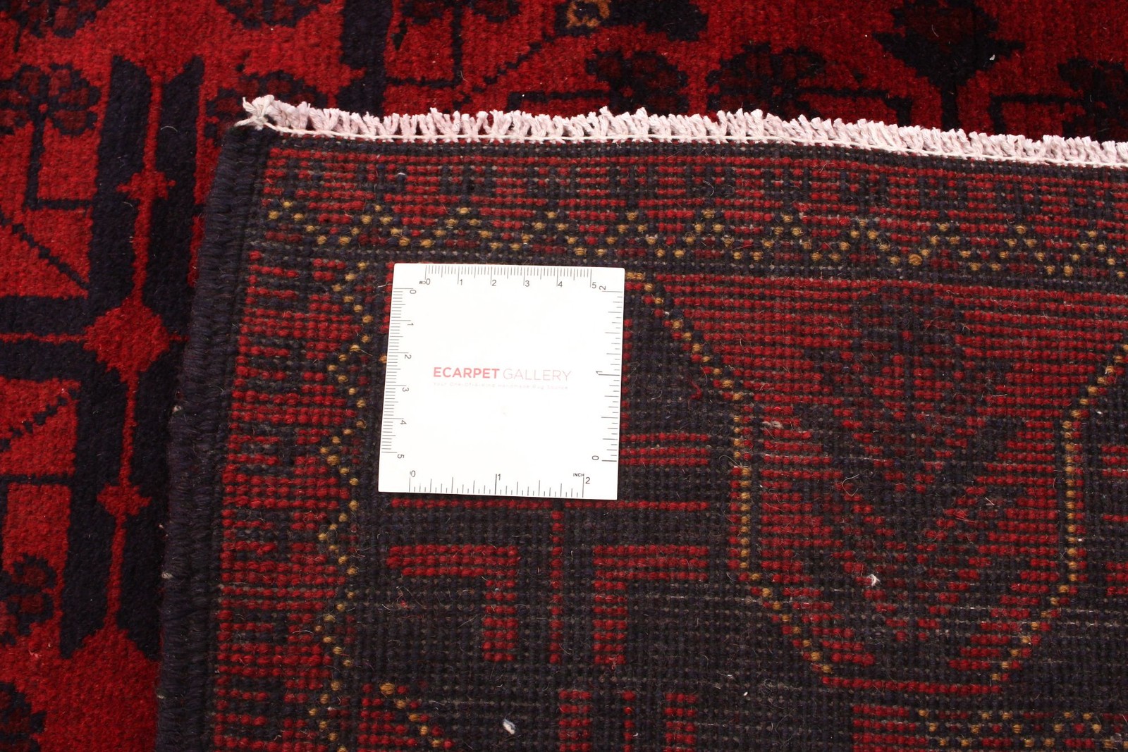 Traditional Hand-Knotted Geometric Area Rug 4’0″ x 6’4″ Oriental Wool Carpet