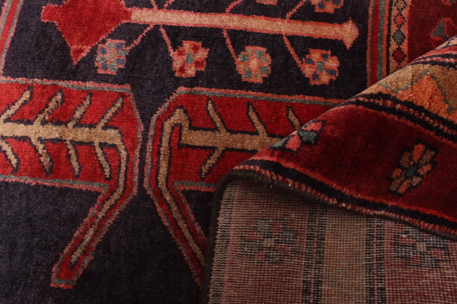 Vintage Hand-knotted Runner Rug 4’2″ x 10’0″ Traditional Oriental Wool Carpet
