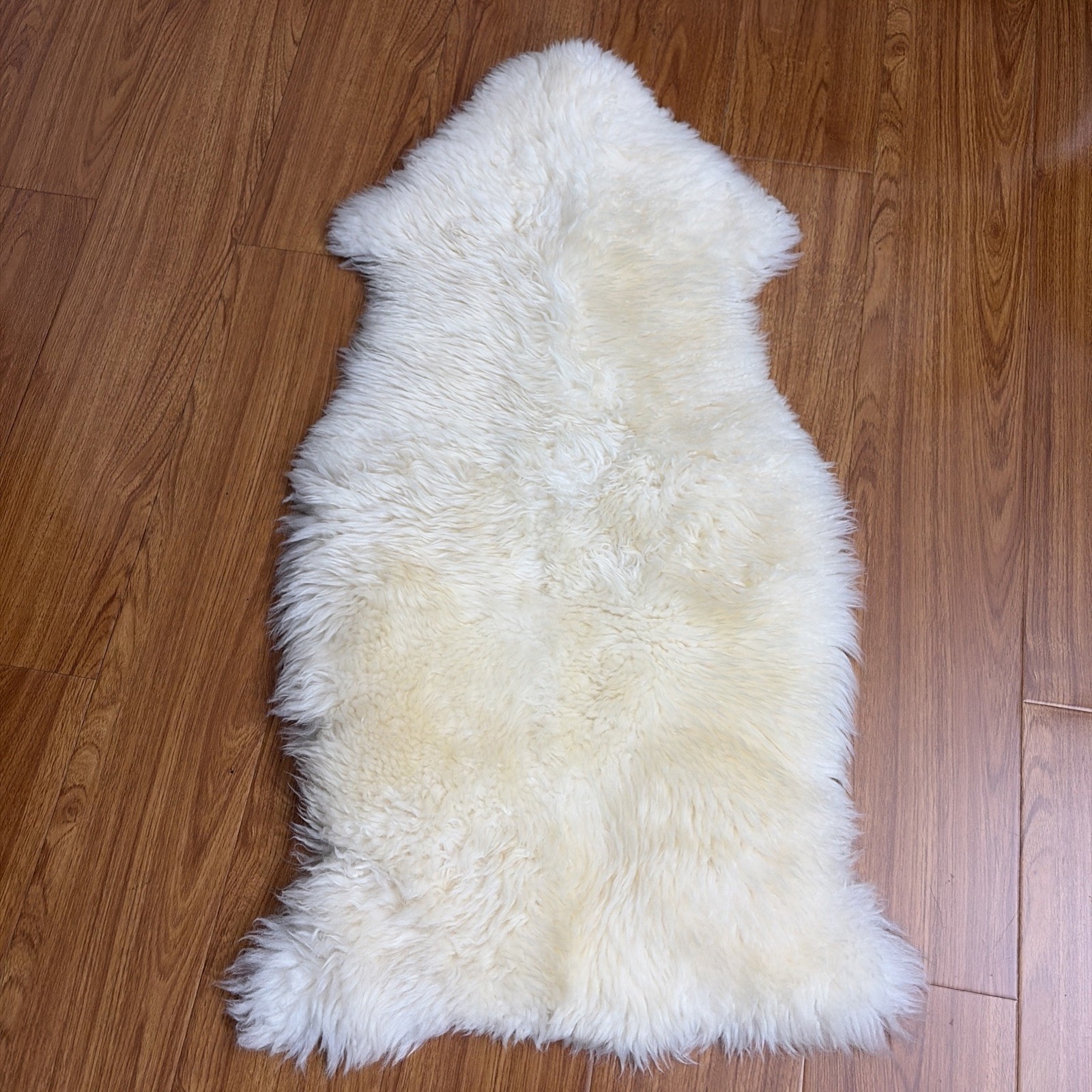 NEW World Market Genuine Sheepskin Wool Rug From New Zealand 21×37″