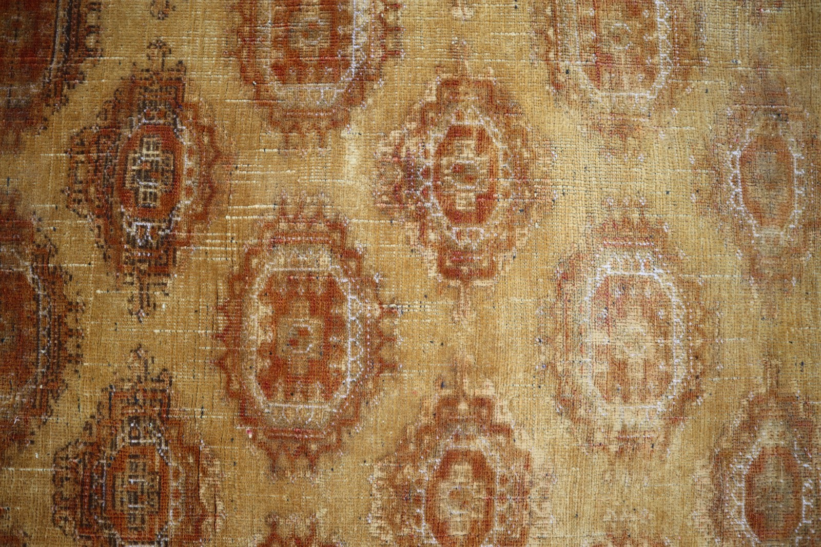 Antique Turkmen Tribal Saruq Rug 4×6 ft Handmade Nomadic Art Wool Low Pile Rug