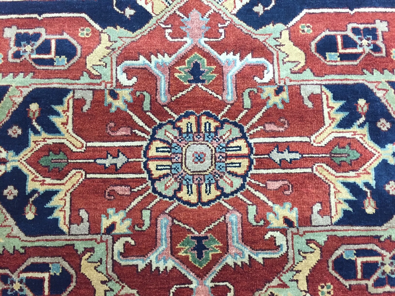 8’1″ x 10’1″ New Indian Ser api Oriental Rug – Hand Made – 100% Wool