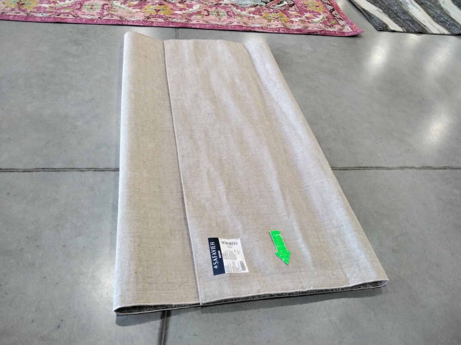 IVORY / BEIGE 6′-7″ X 9′ Damaged Binding Rug, Reduced Price 1172754069 CTY350B-6