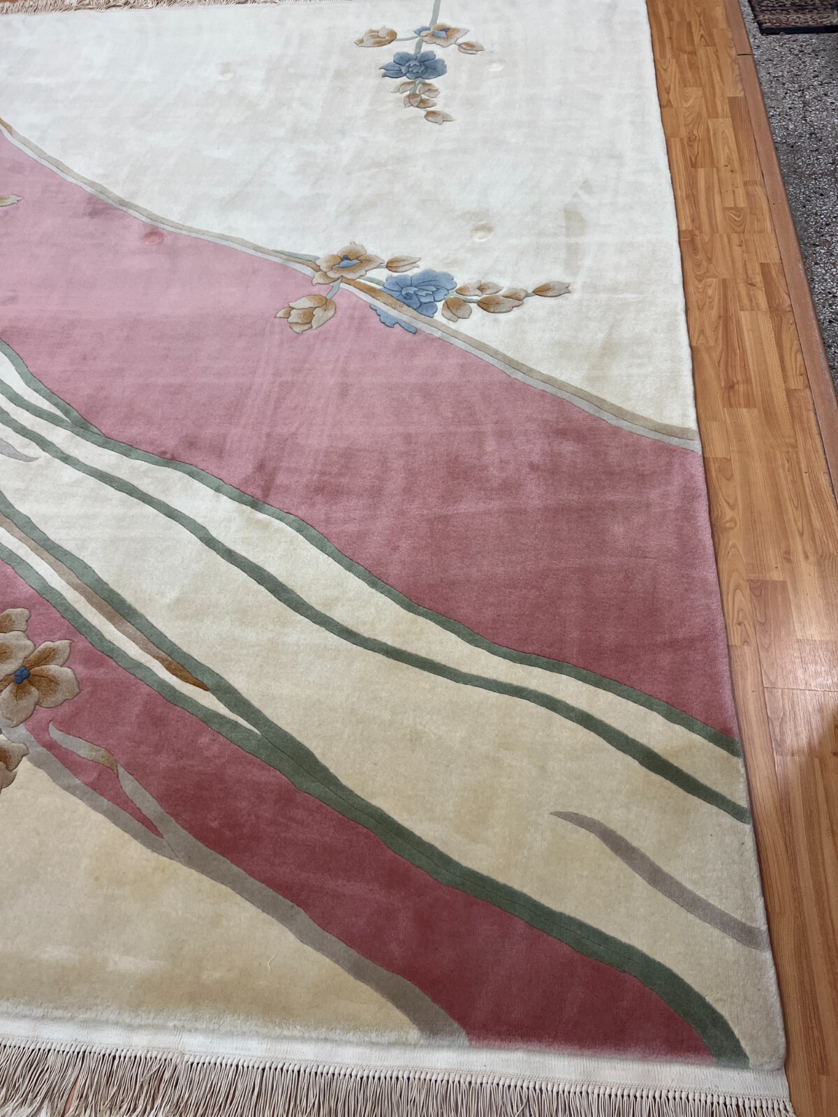 8′ x 10′ Chinese Art Deco Oriental Rug – Full Pile – Hand Made – 100% Wool