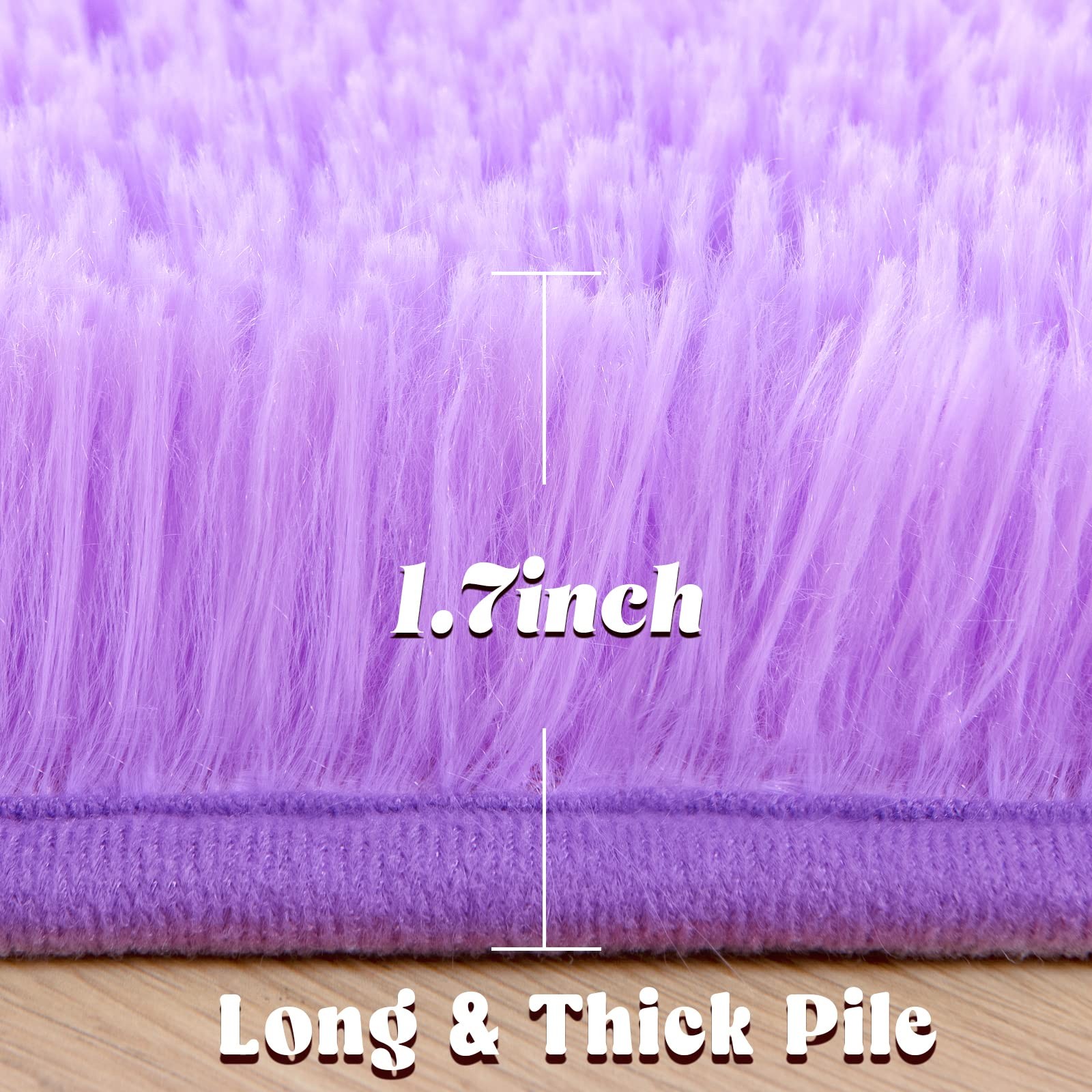 junovo Round Rug 5×5 Feet Fluffy Soft Area Rugs for Kids Girls Room Princess …