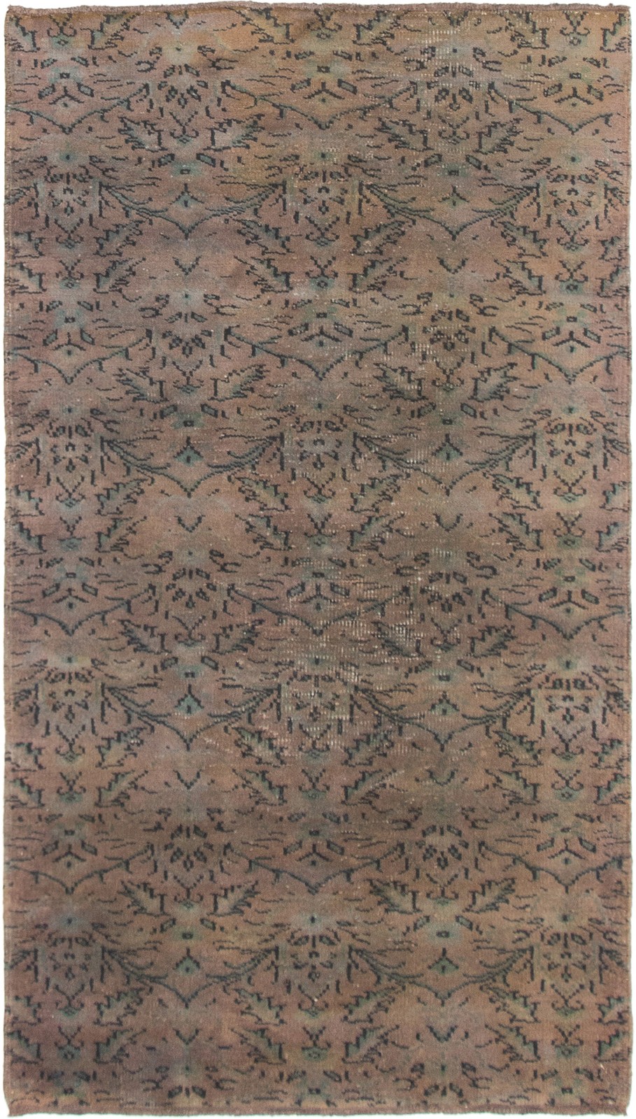 Vintage 3’8″ x 6’7″ Traditional Hand Knotted Vegetable Dye Wool Area Rug