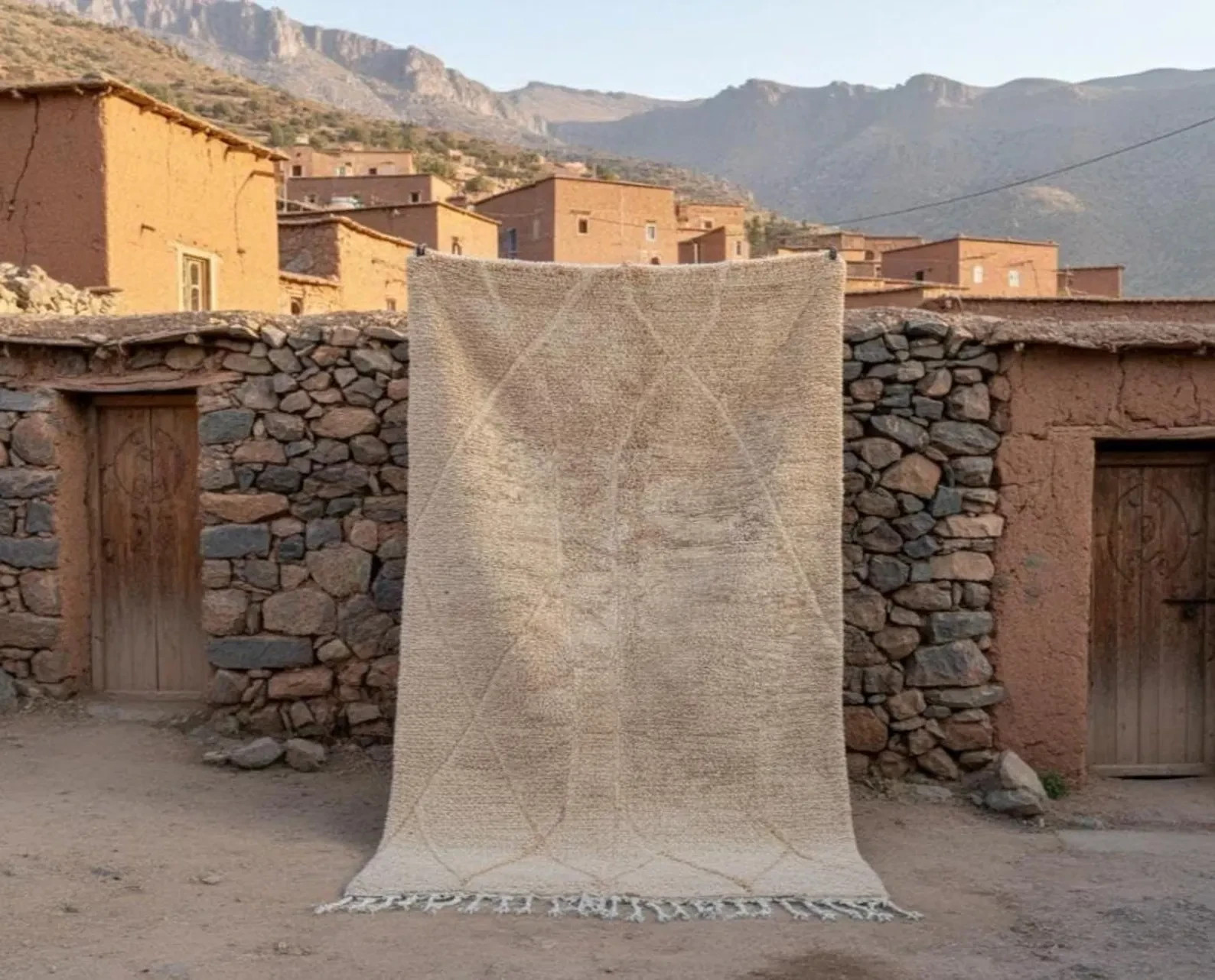 Handmade moroccan berber area rug for living room bedroom etc.