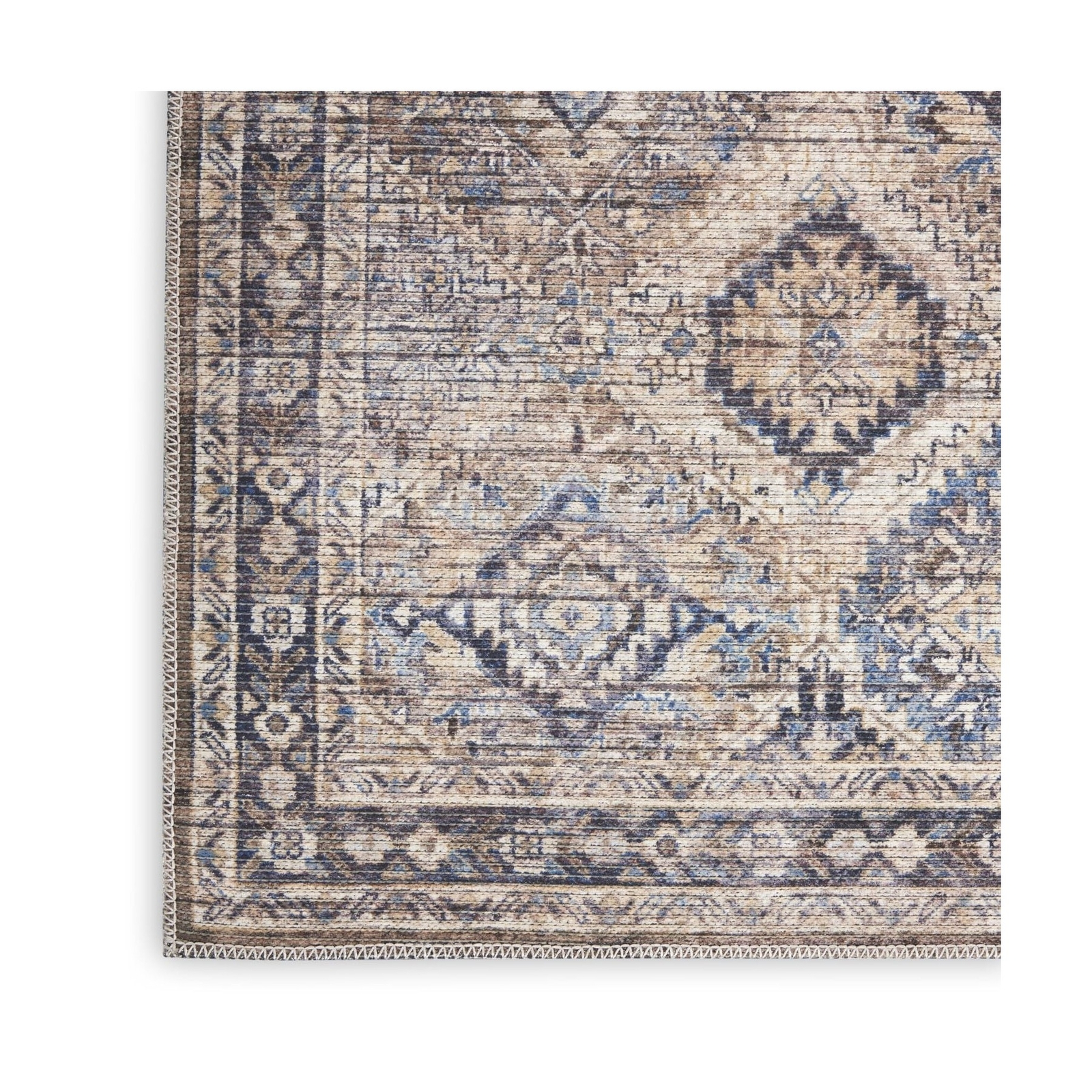 Nicole Curtis Machine Washable Series 1 Bohemian Ivory/Latte 7’10” x 9’10” Ar…