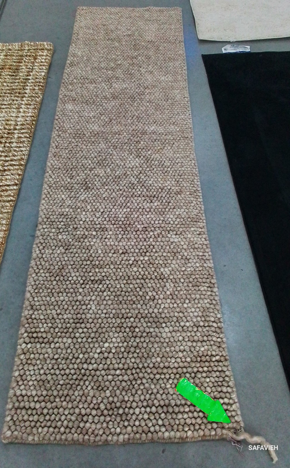 BROWN 2′-3″ x 8′-0″ Damaged Binding Rug, Reduced Price 1172808542 NAT620T-28