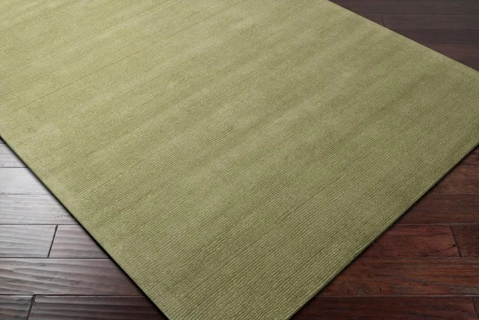 Hand Tufted Wool Area Rug Eco-Friendly Green Rug Sustainable Living Room Home