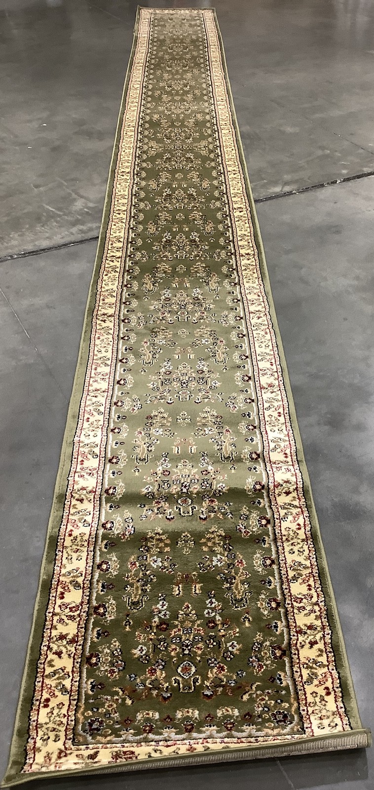 SAGE / IVORY 2′-3″ x 22′-0″ Damaged Rug, Reduced Price 1172685906 LNH331C-222
