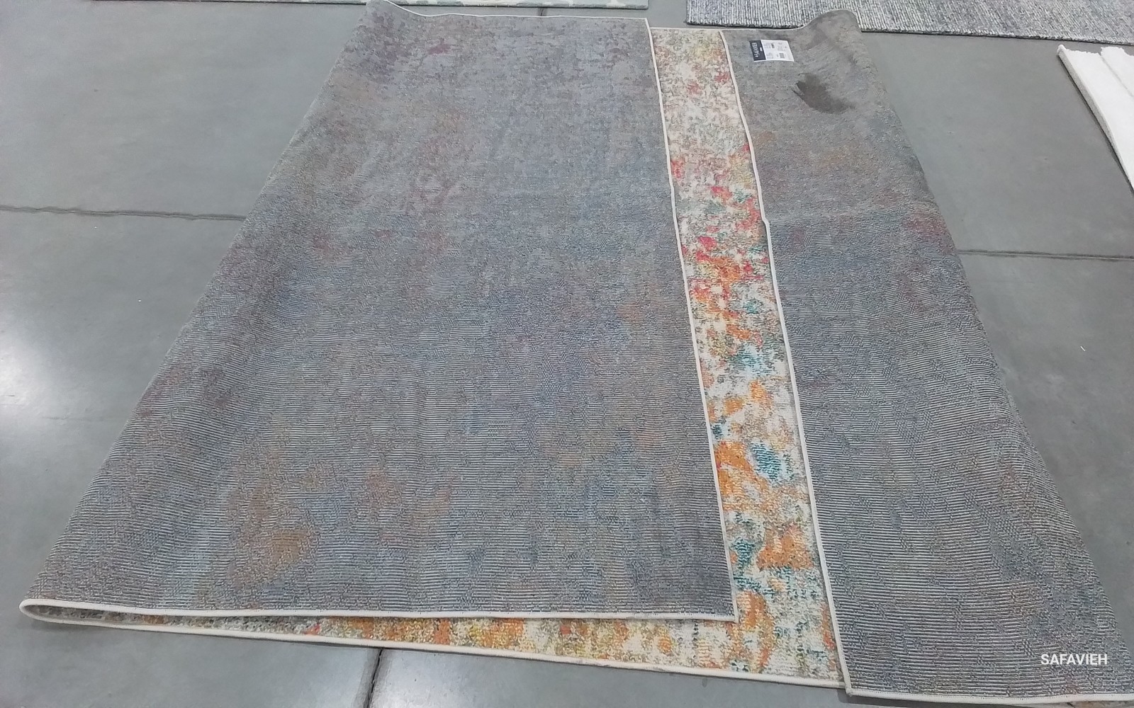 GREY TURQUOISE 9′-0″ x 12′-0″ Back Stain Rug, Reduced Price 1172781106 MAD460G-9
