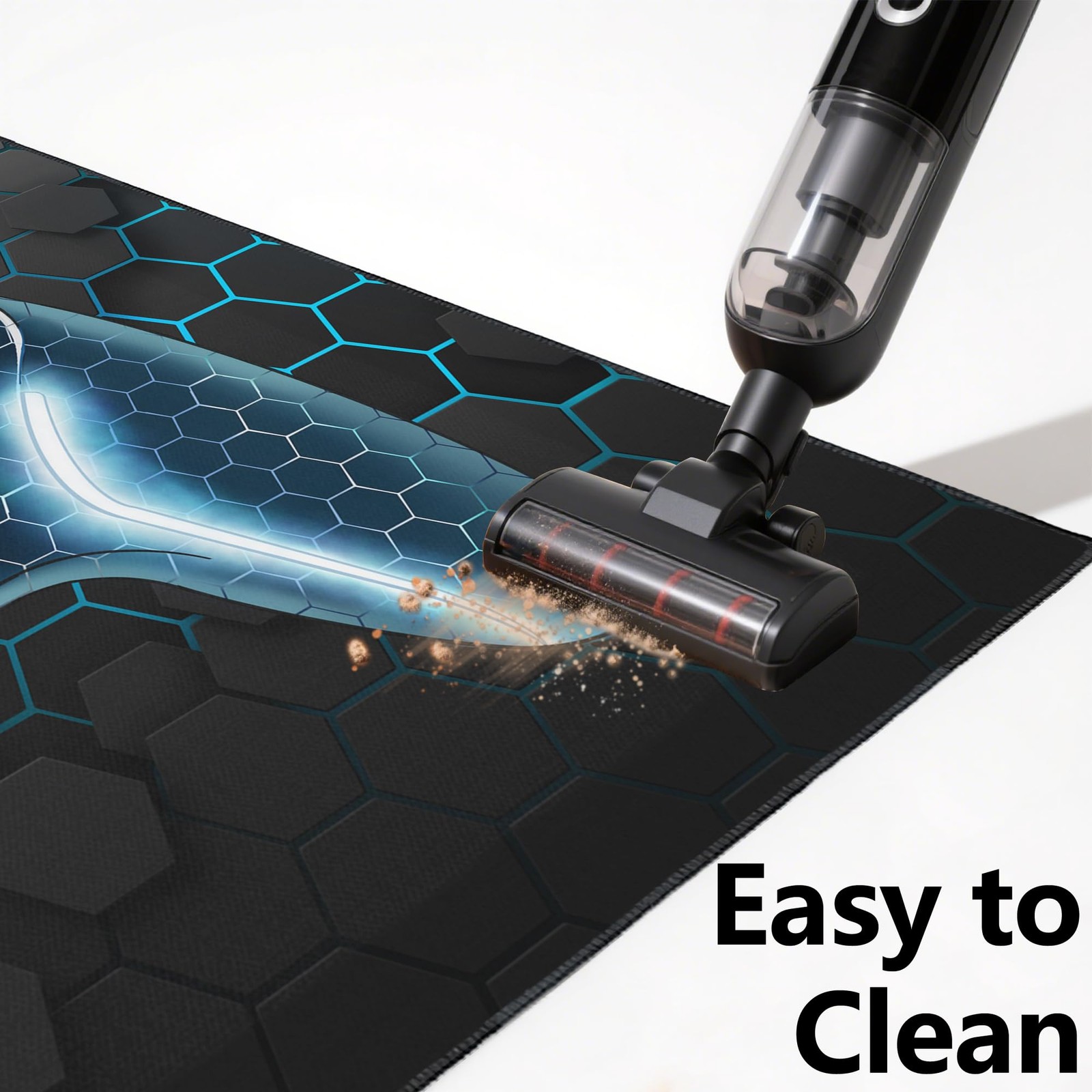 Gamer Rug for Room,3×5 ft Non-Slip Blue Gaming Rugs for Bedroom Living Room a…
