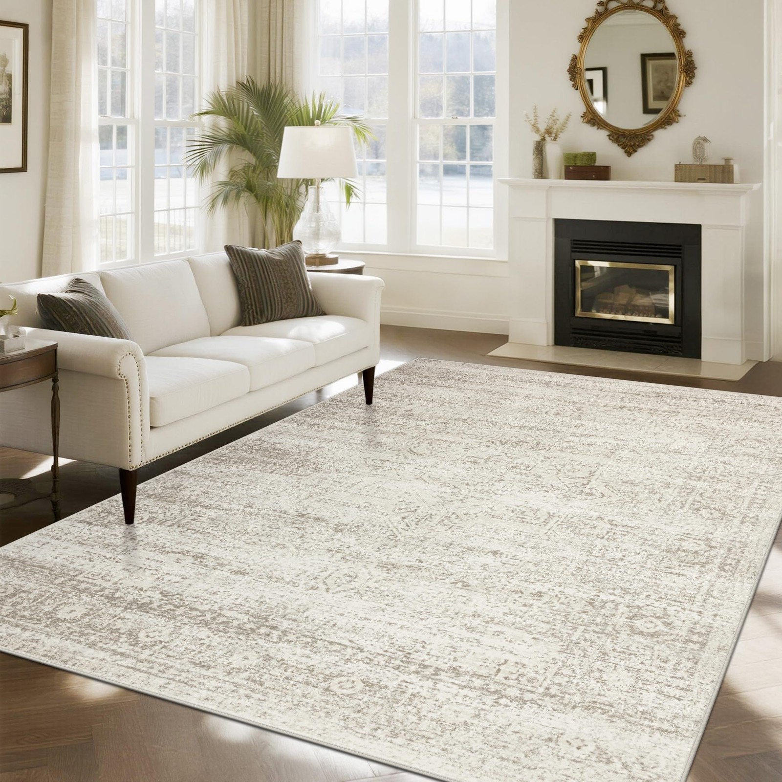 Washable Rugs 8×10 Area Rugs for Living Room Bedroom Dining Room Carpet Ultra