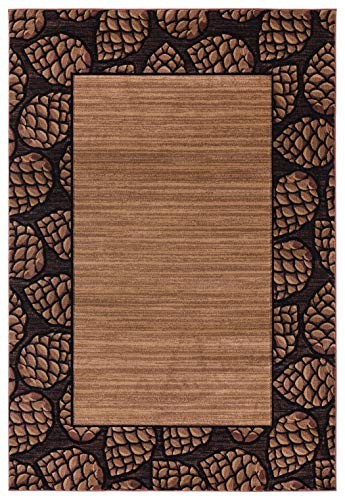 Cabin Pine Cones Hearth Rug