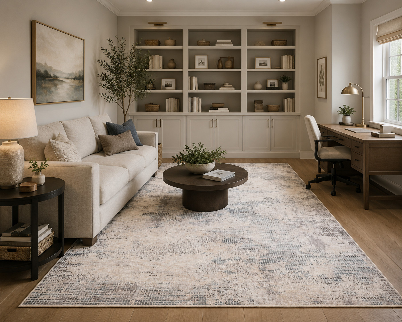 2ft x 3ft Rug Kenzie Premium Soft Indoor Faded Pattern Area Rug