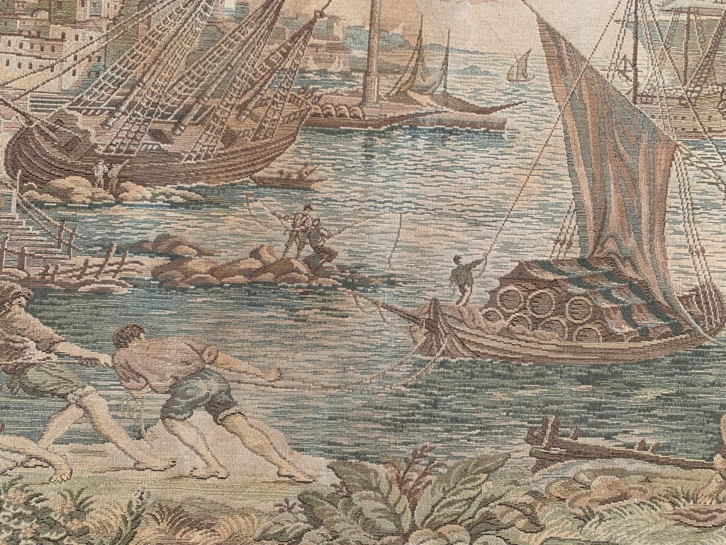 Vintage Tapestry, French Tapestry Sea side view Tapestry Home Decor 2x4ft