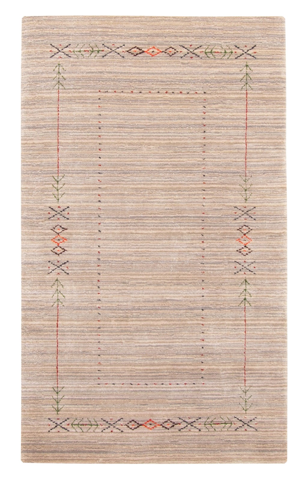 Hand loomed Area Rug 2’10” x 4’10” Traditional Wool Oriental Carpet