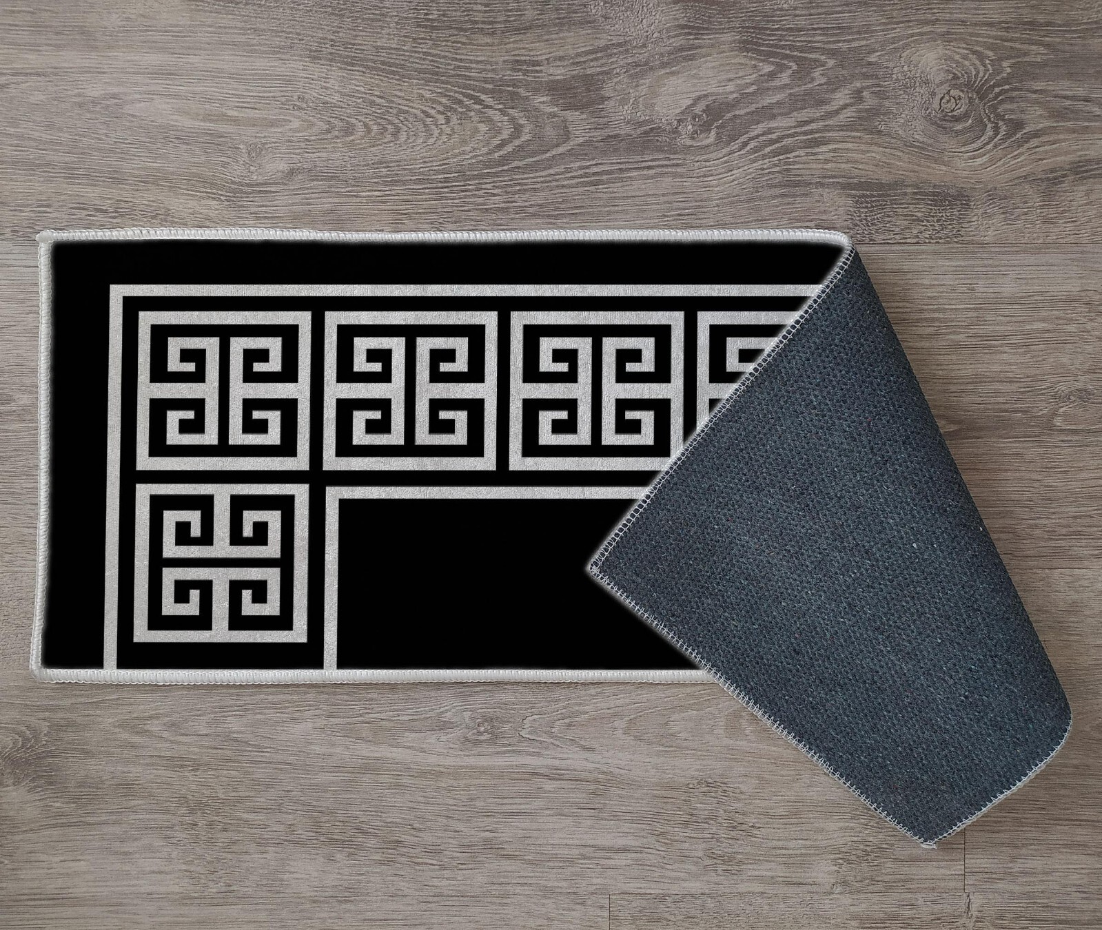 Border Stair Rug, Greece Stair Tread, Greek Key Carpet, Stair Rug, Home Decor