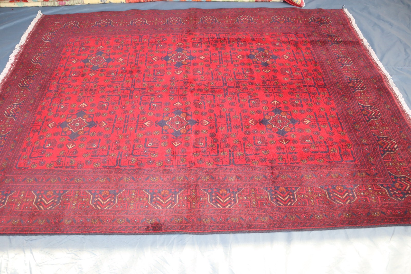 5’6×8 ft Afghan Hand Knotted Khal Mohammedi Rug, Living Room Bedroom Office Rug