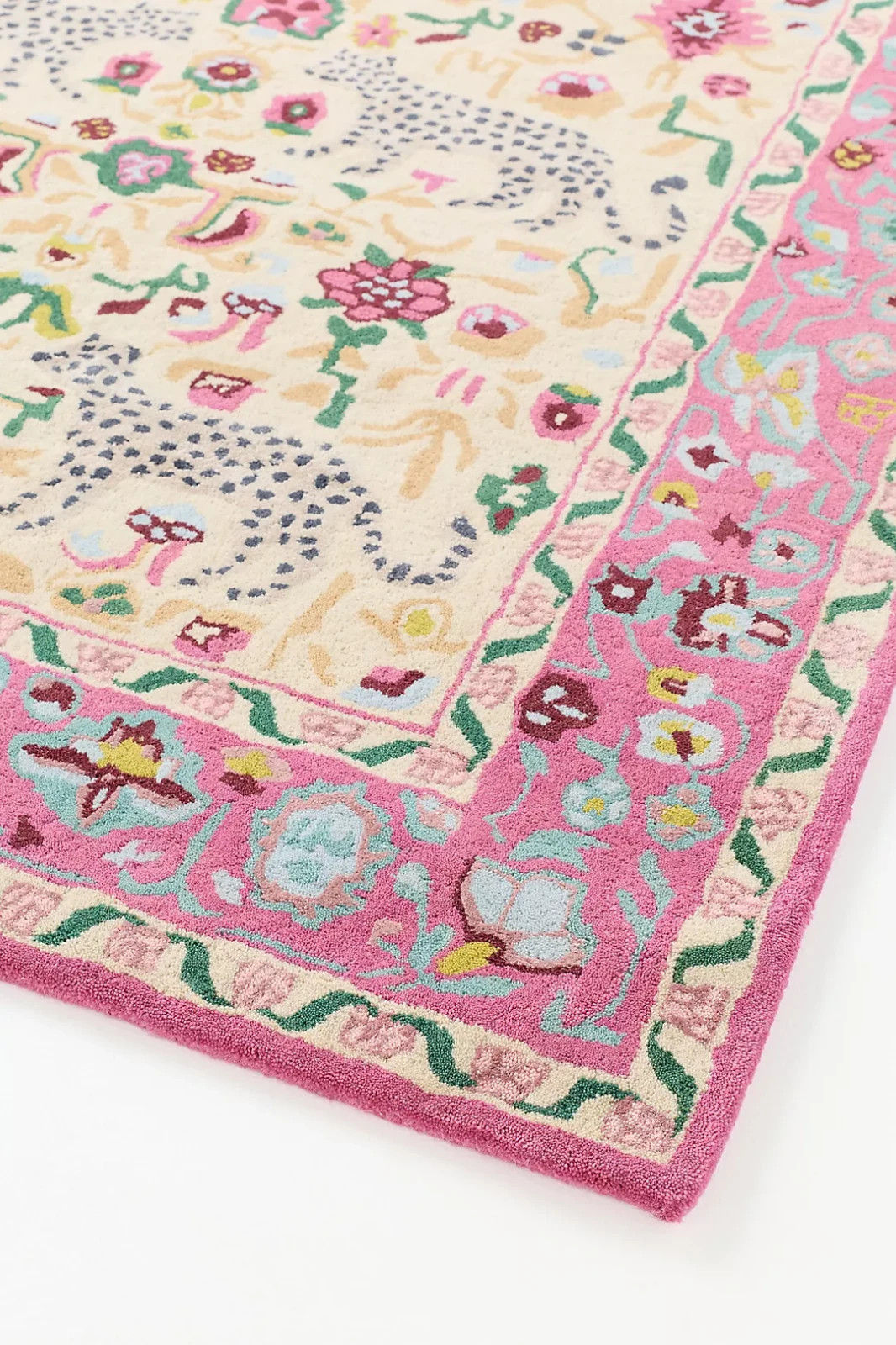 Leopards Rug Hand-Tufted Wool Blend Anthropologie Rugs For Livingroom Hallway
