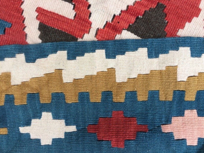 Turkish Kilim, Stunning Vintage Anatolian Handmade Kilim 4×5 ft Free Ship