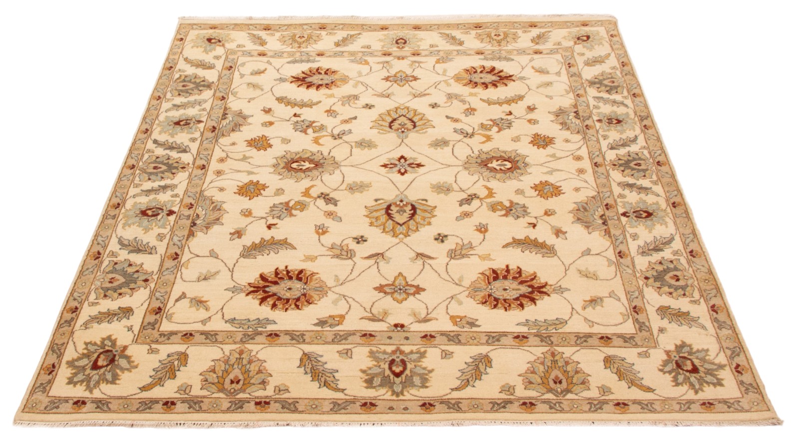 6’6″ x 7’11” Hand Knotted Area Rug Traditional Oriental Wool Carpet
