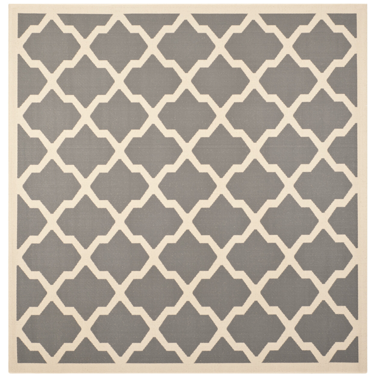 SAFAVIEH Outdoor CY6903-246 Courtyard Anthracite / Beige Rug