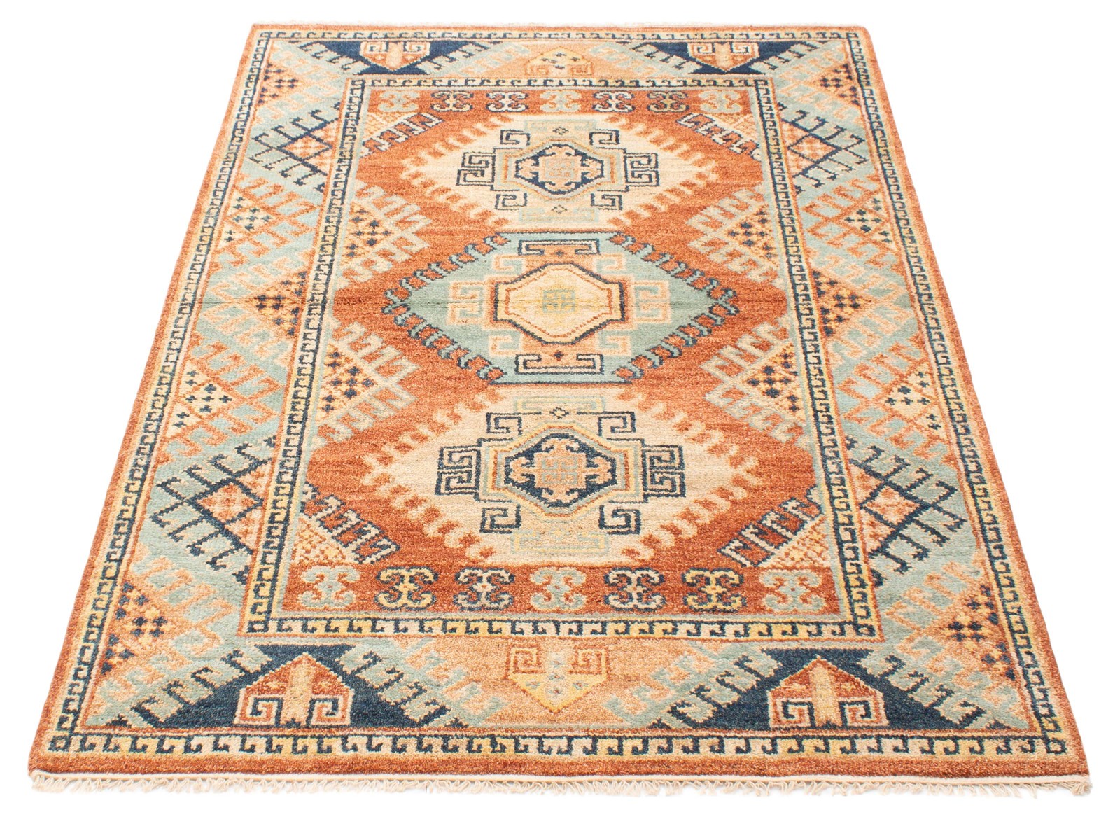 Vintage Traditional Hand-Knotted Area Rug 5’5″ x 8’0″ Oriental Wool Carpet