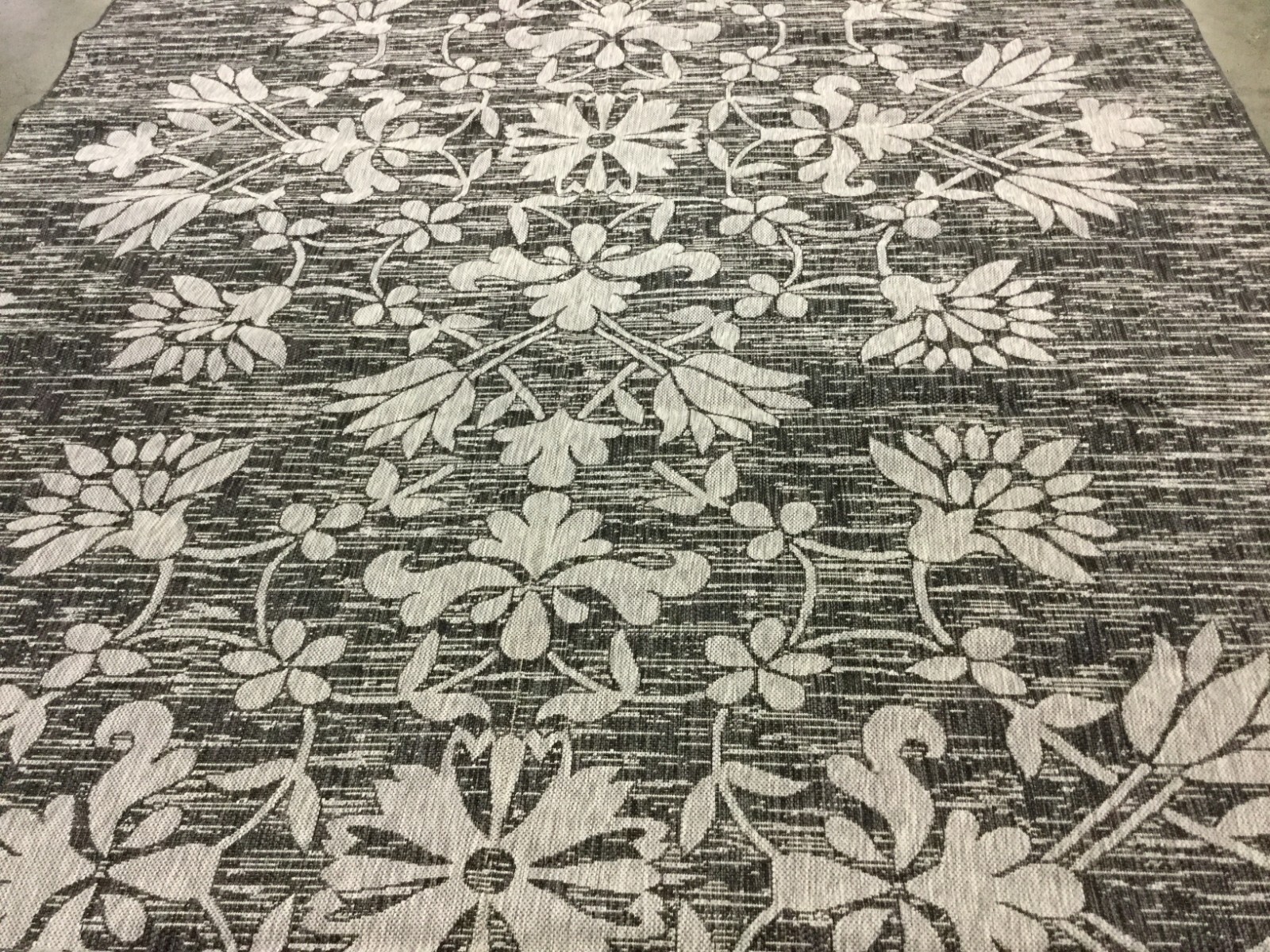 BLACK / LIGHT GREY 9′ X 12′ Flaw in Rug, Reduced Price 1172663029 CY8064-37621-9