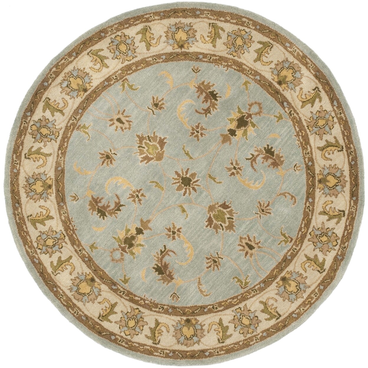 SAFAVIEH Heritage HG913A Handmade Light Blue / Beige Rug