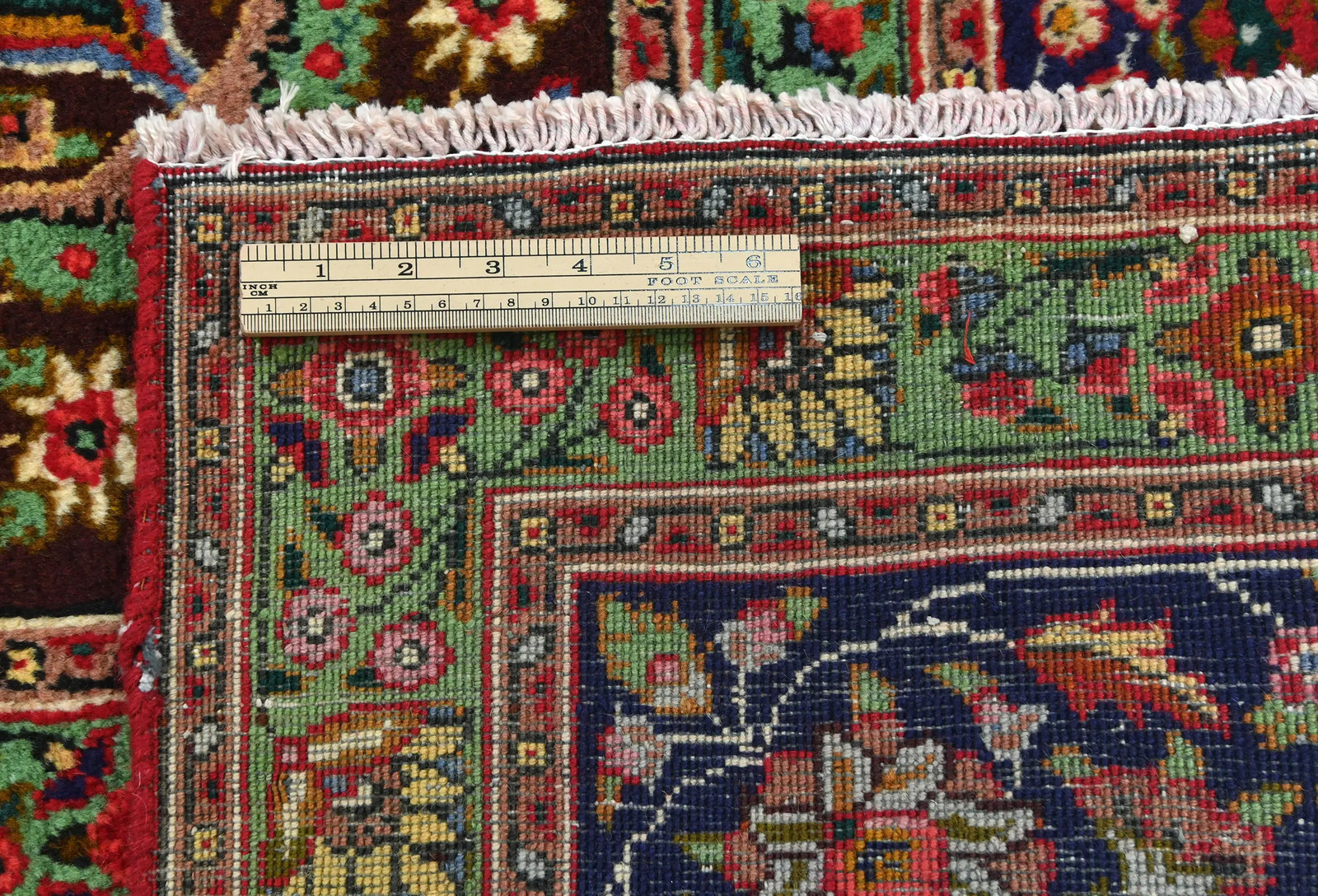 Handmade Vintage Oriental Rug 10X13 ft Floral Classic Medallion Design Carpet