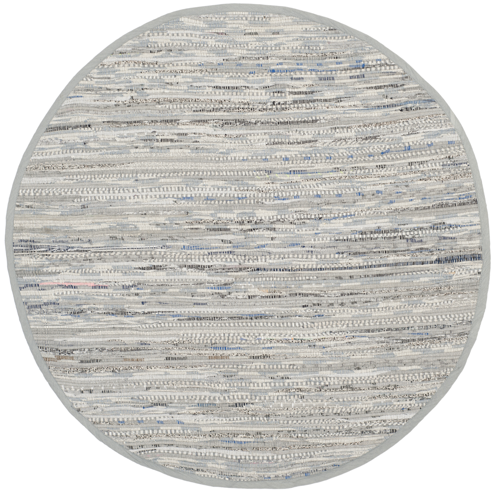 Safavieh Rag Rug GREY 9′ X 9′ Round Rug – RAR121A-9R