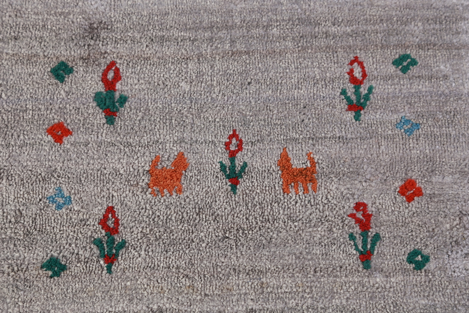 One-of-a-kind Tribal Gabbeh Rug Hand-knotted Wool 9×11 ft