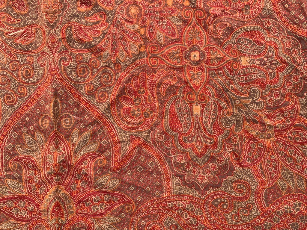Vintage Paisley Shawl, 100 % Pure Woolen Scarf, Woolen shawl, Women Shawl 4×4 ft