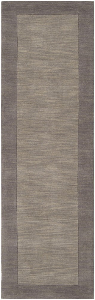 Carpet Gray 8 x 10 Wool Border Contemporary Area Rug – Approx 7′ 6″ x 9′ 6″