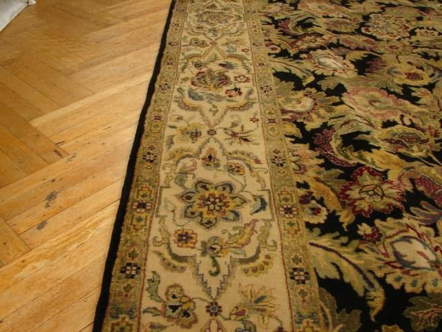 English garden Design Dense Livingroom Decor Handmade Rug 8×11 Black Jaipur Rug