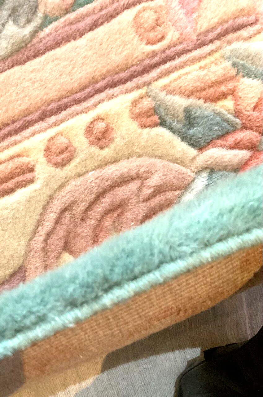 CHINESE HAND KNOTTED 100% CAMEL WOOL 90 LINE THICK ORIENTAL RUG 8’x11.6′