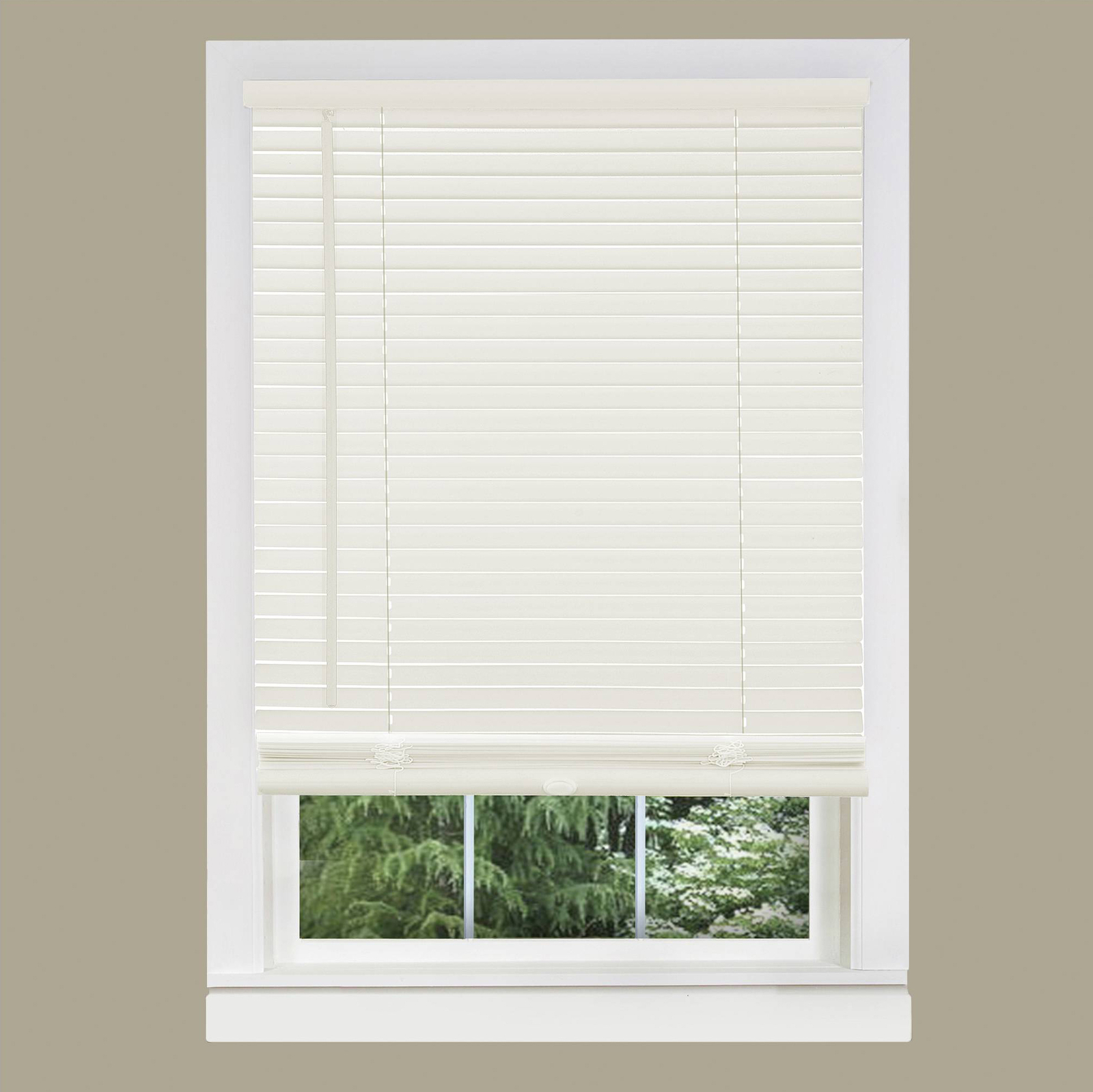 Cordless Window Minds Mini Blinds 1″ Slats Alabater Vinyl Blind