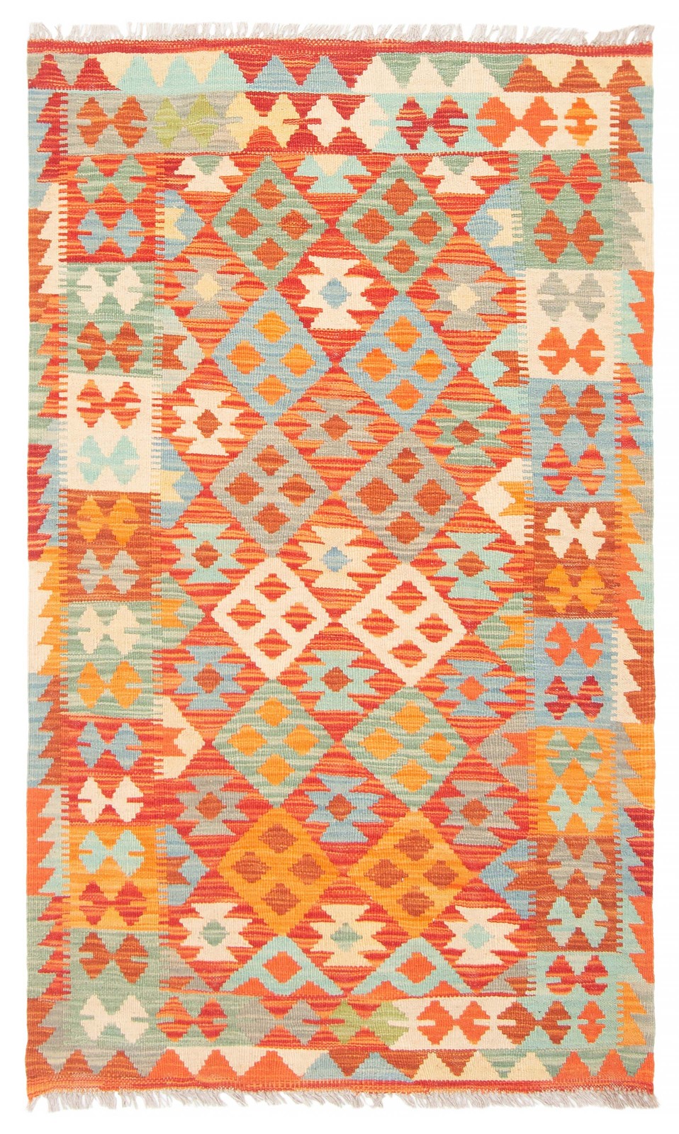 Vintage 3’0″ x 5’1″ Traditional Wool Hand Woven Oriental Area Rug