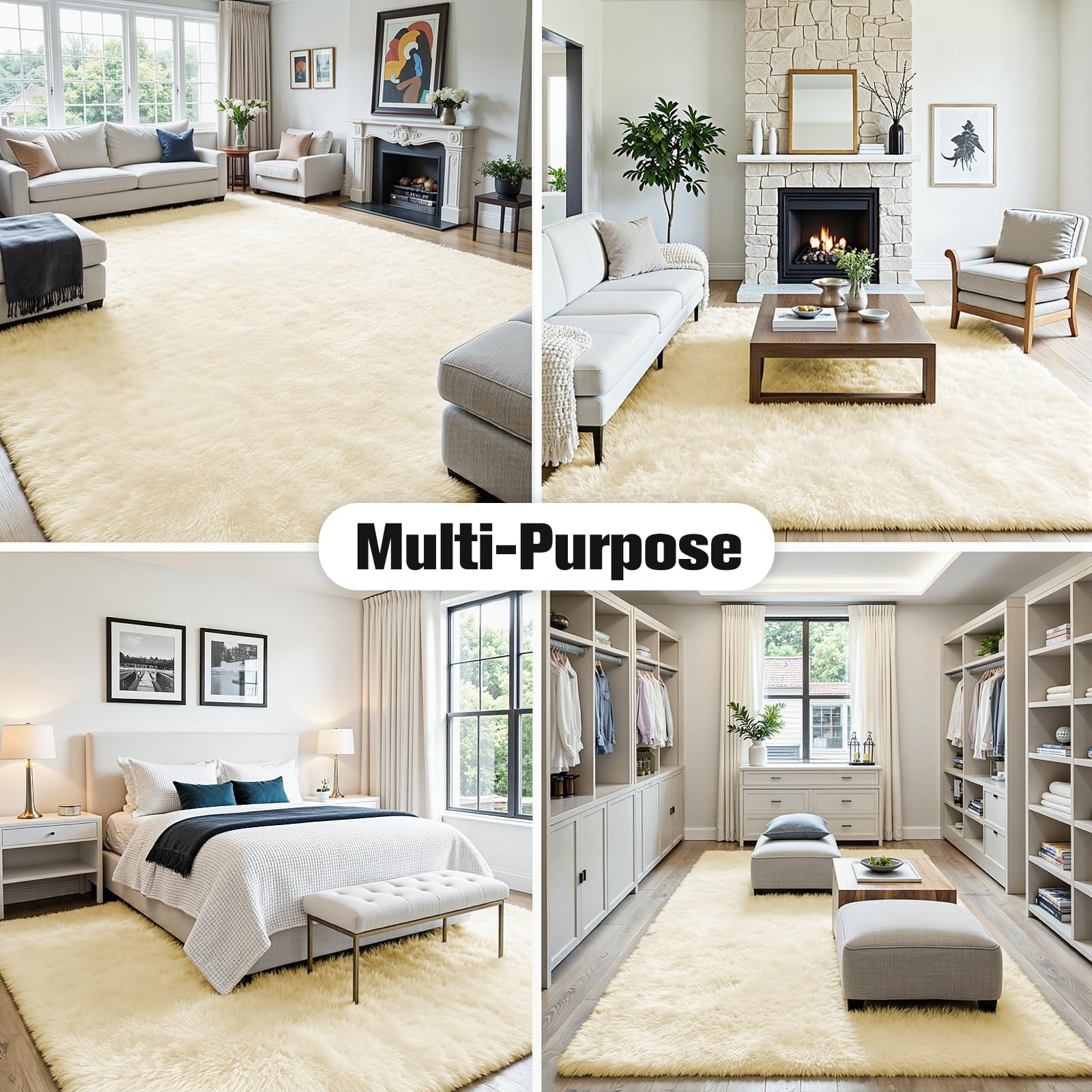 Oriannal Rug Cream White 8’x10′
