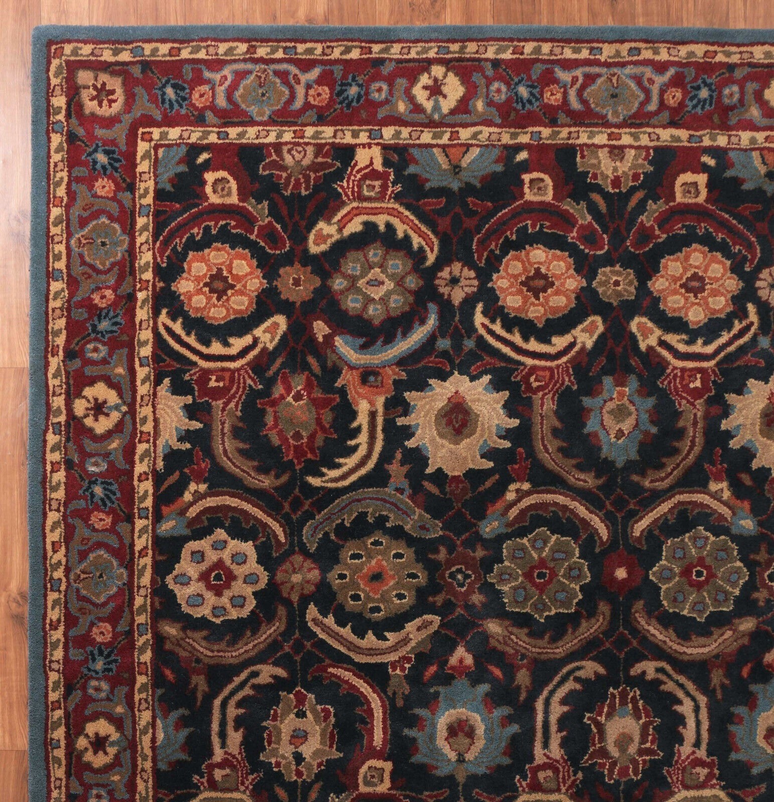 New Eva Bijar Style Blue Handmade Traditional Oriental Area Wool Rugs & Carpet