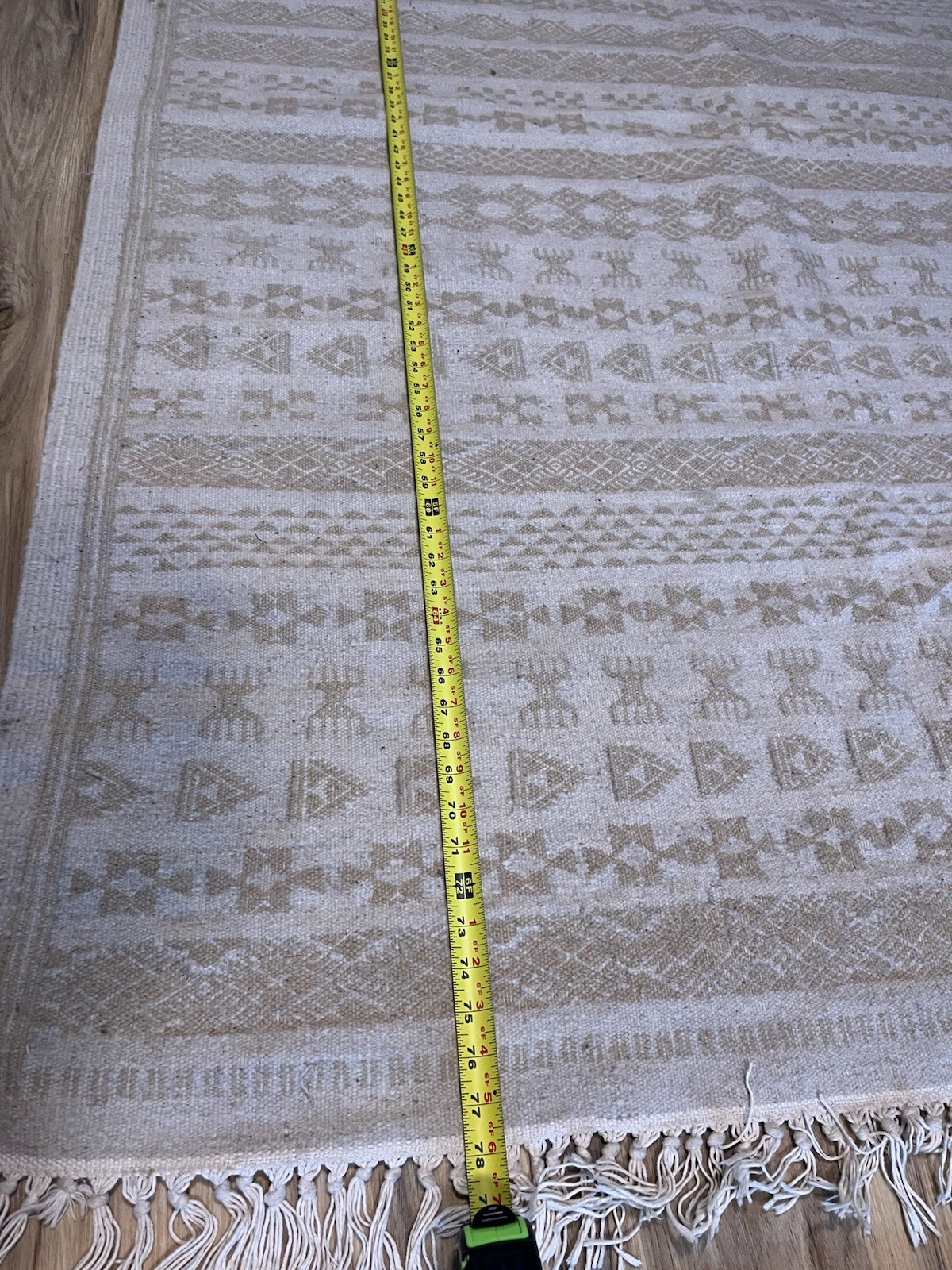 Tunisian Hand Woven Wool Rug