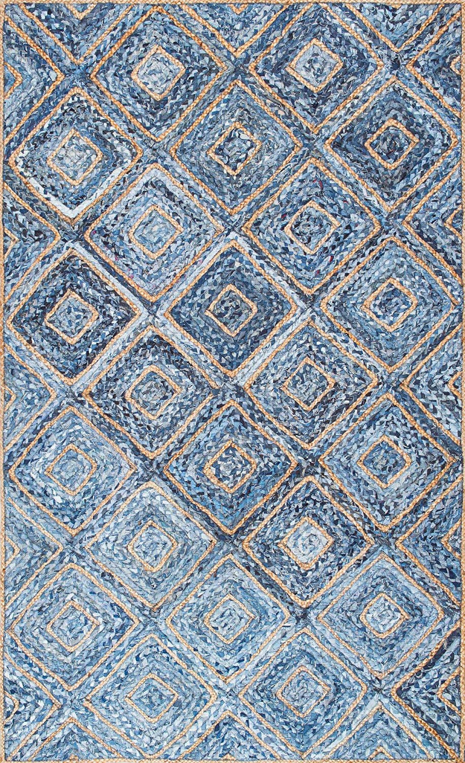 Chindi Rug Area Rag Rug Home Décor Denim Chindi Rug Rag Bohemian Indian Carpet