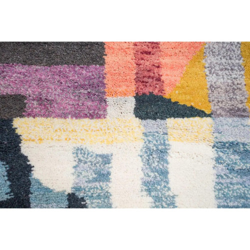 Custom Hand-Knotted Moroccan Rug, Moroccan Wool Rug, Beber Beni Ourain Wool Rug